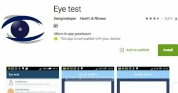 Test your Eyes with Android google apps Test your Eyes with Android google apps