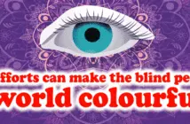 Our efforts can make the blind people’s world colourful