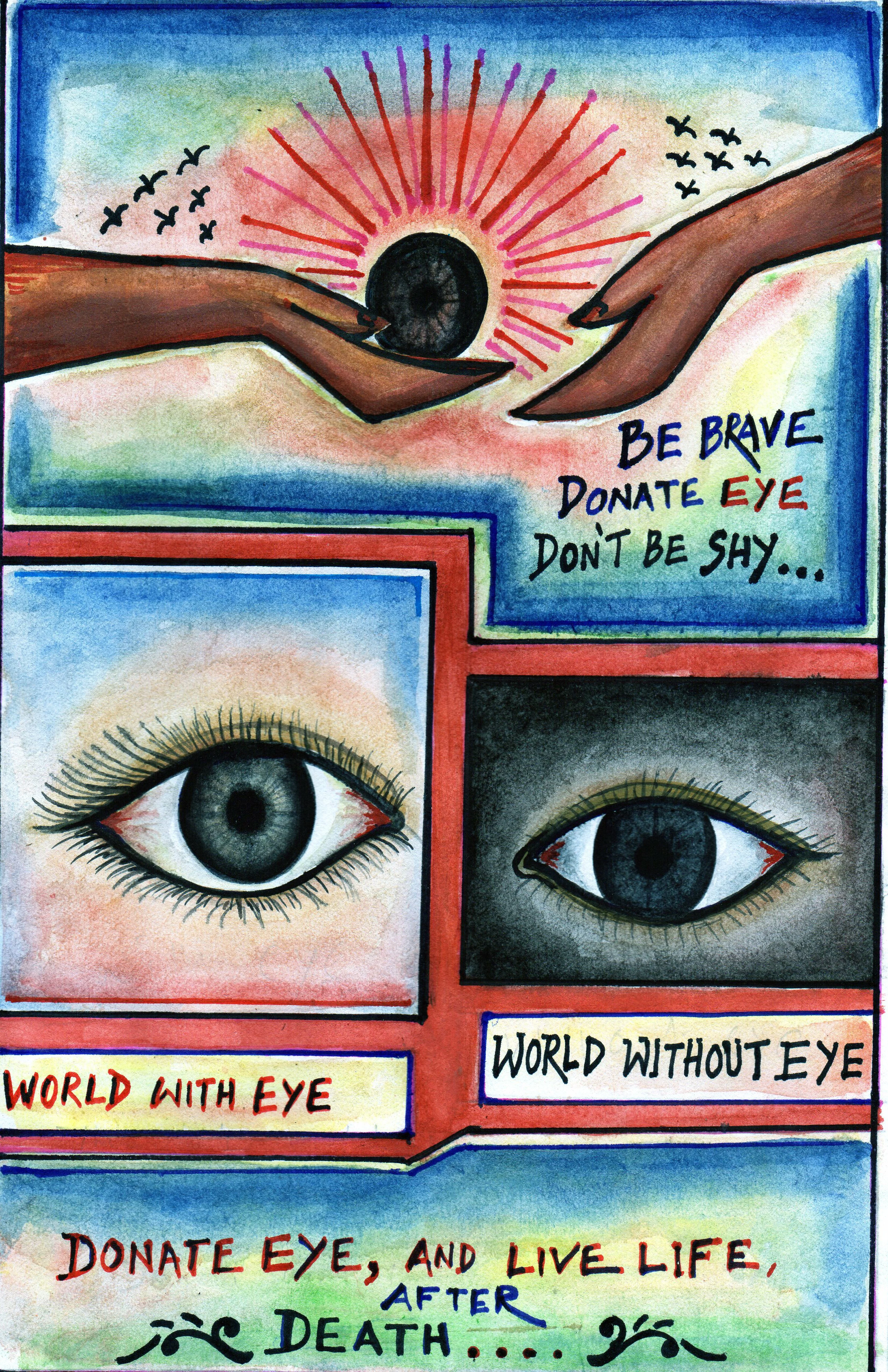 World organ donation day, eye cornea and medical vector illustration Stock  Vector | Adobe Stock